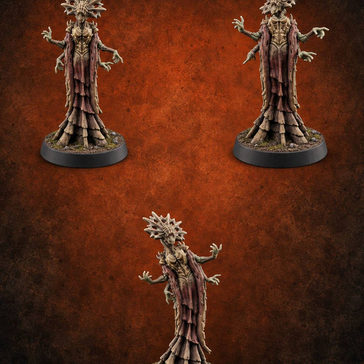 Coven Meeting Ran Long Hag Witches — painted concept preview (miniature supplied unpainted)