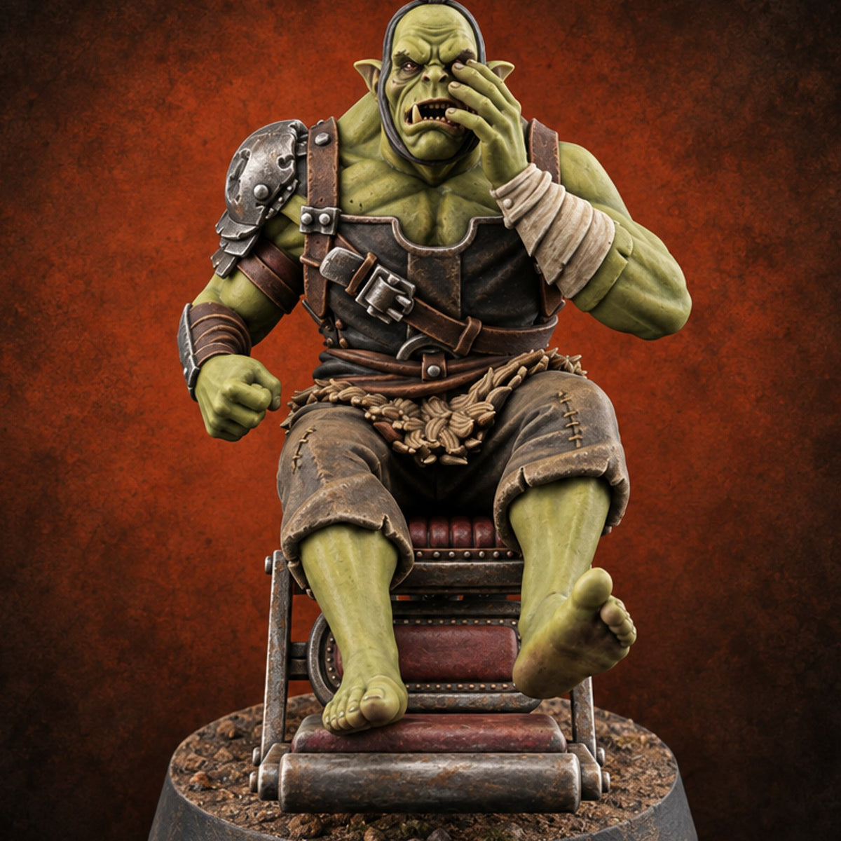 This Won't Hurt a Bit Human Dental Office Character C — painted concept preview (miniature supplied unpainted)