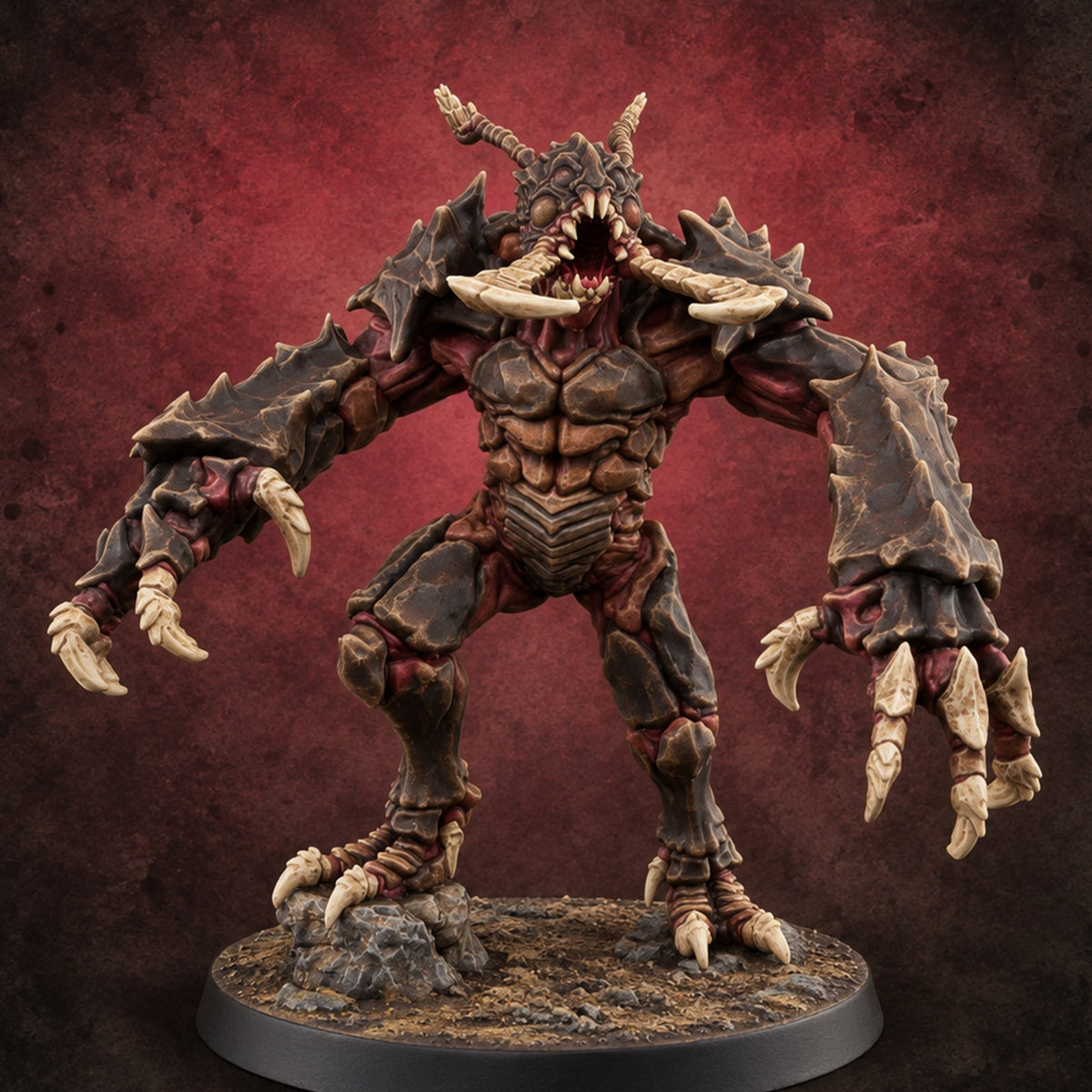 Come Out Swinging Umber Hulk C — painted concept preview (miniature supplied unpainted)