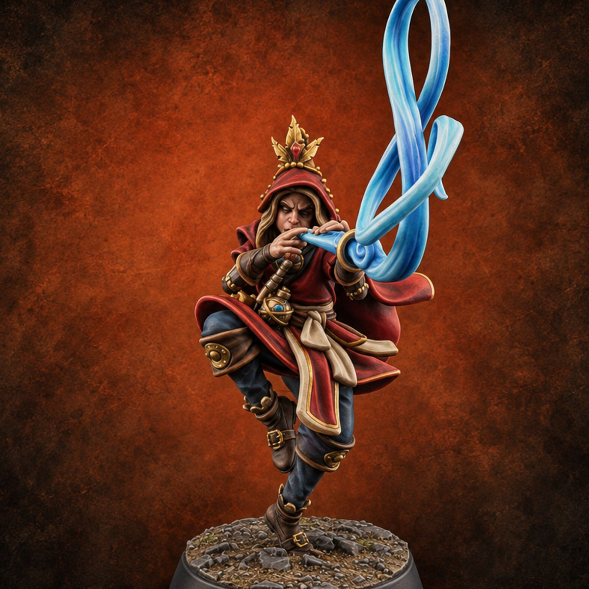 Live Ammunition Apprentice Mage B — painted concept preview (miniature supplied unpainted)
