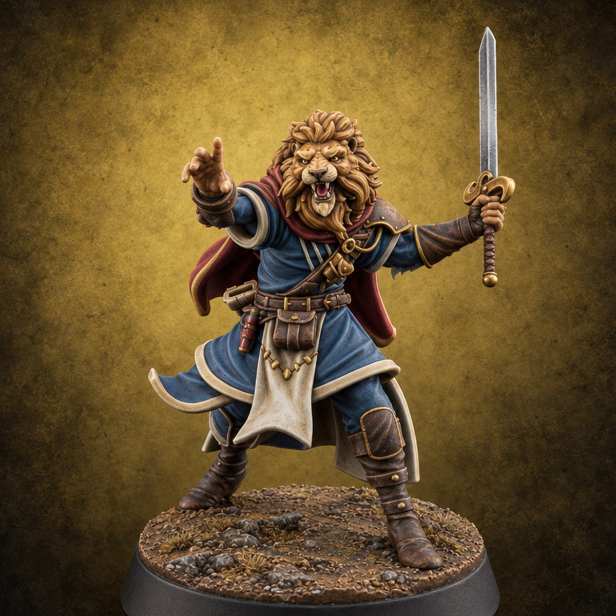 Schools of Thought, Zero Faculty Meetings Human Mage B — painted concept preview (miniature supplied unpainted)
