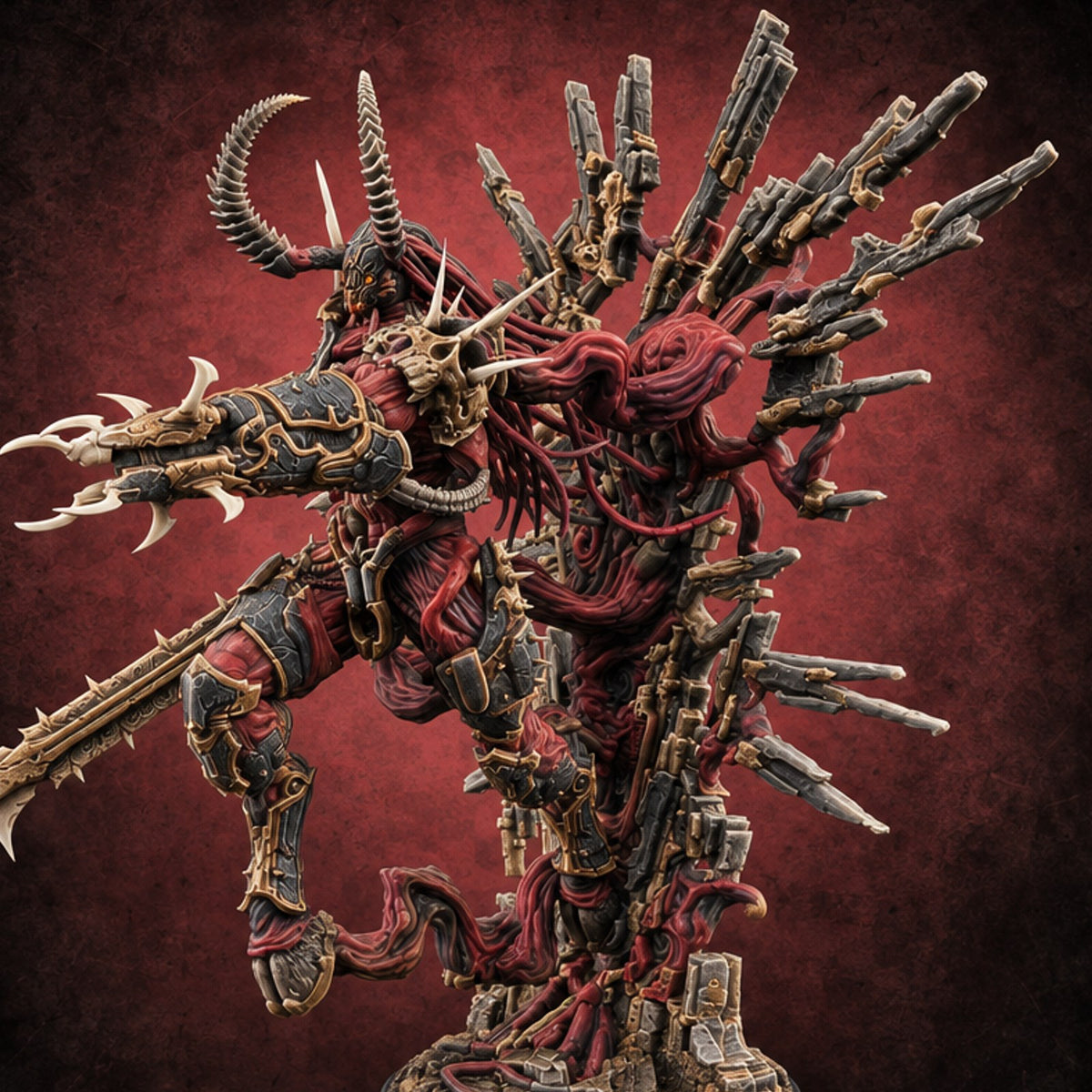 Armoury Gone to Seed Balor Demon Herald — painted concept preview (miniature supplied unpainted)