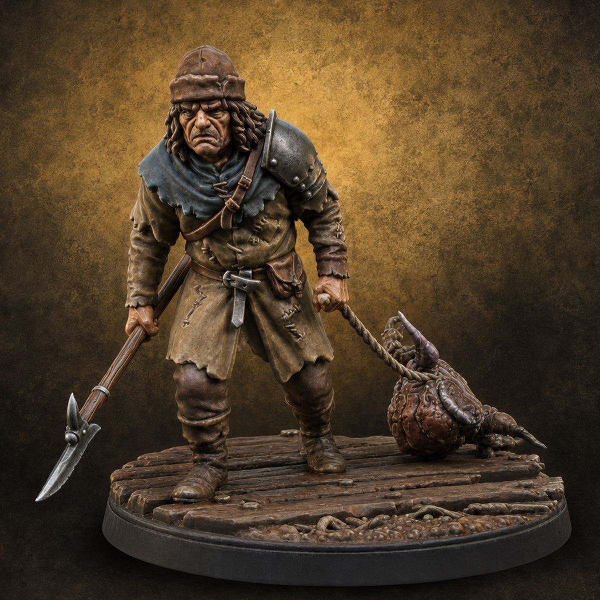 Holding the Line Human Guard G Miniature for Dungeons and Dragons, Pathfinder or other TTRPGs