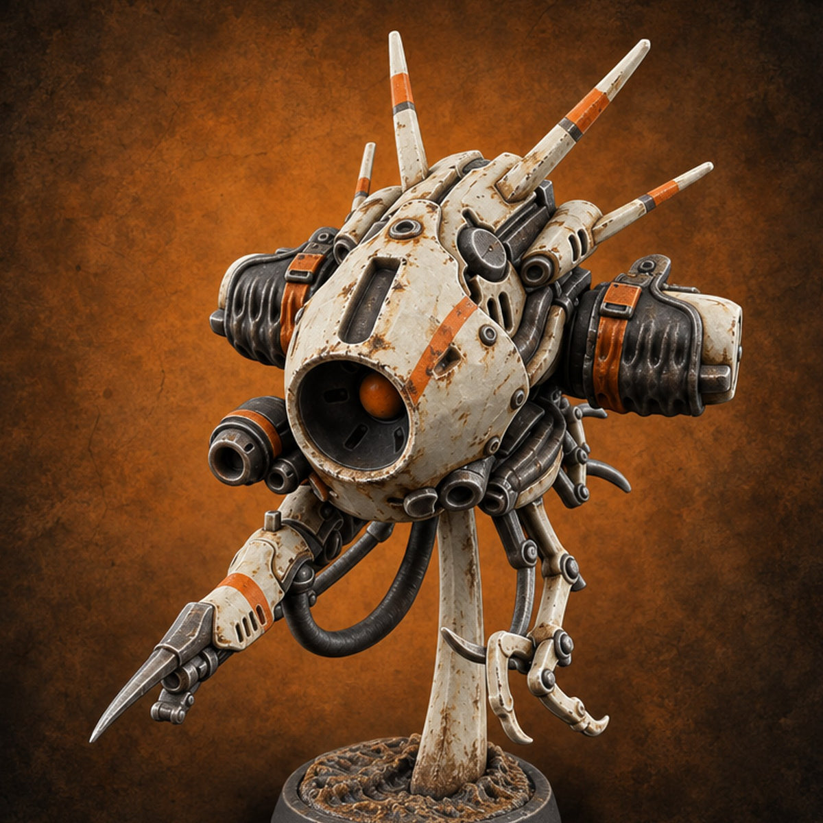 Vital Signs Pending Retriever Tracking Construct B — painted concept preview (miniature supplied unpainted)