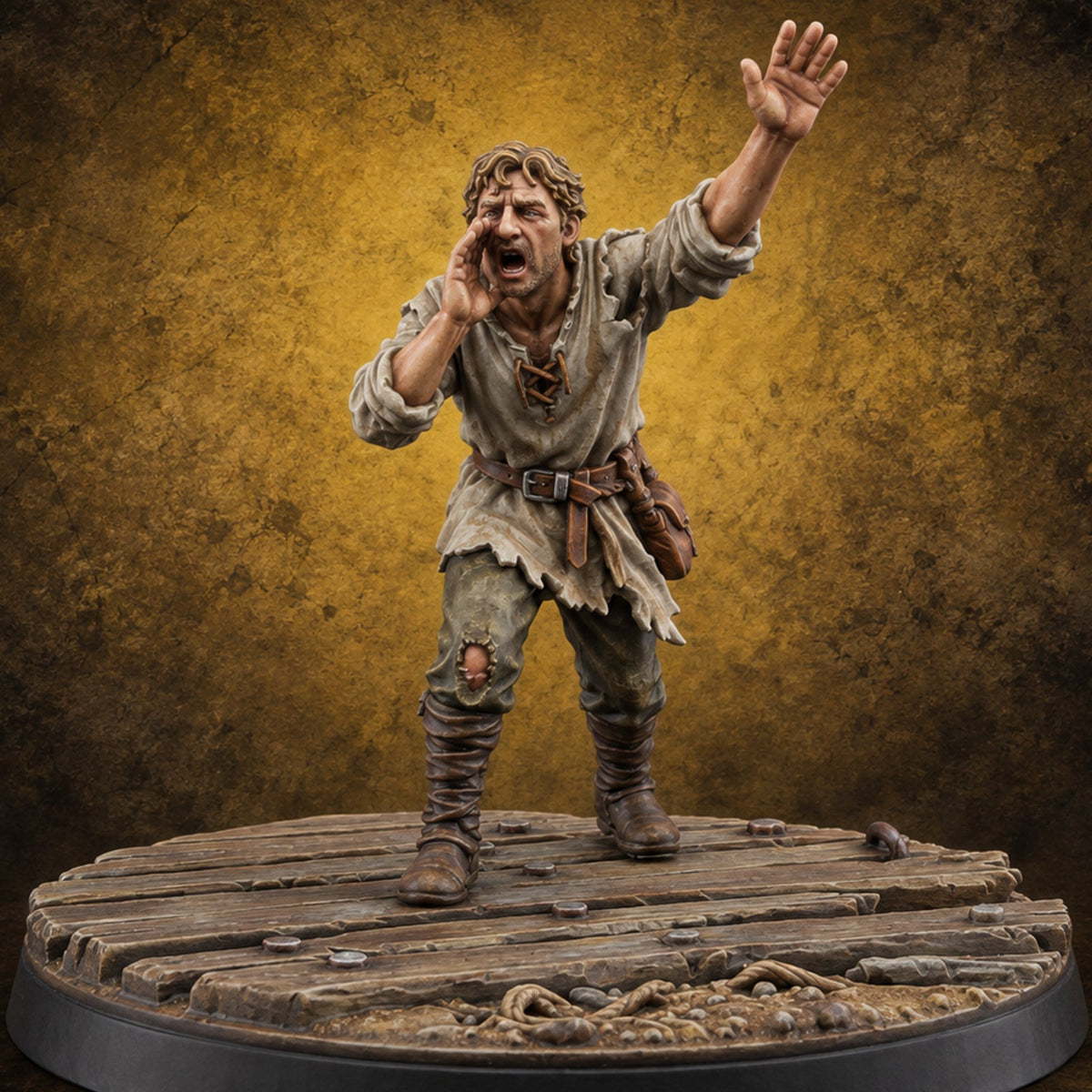Cast Adrift Human Exile F Miniature for Dungeons and Dragons, Pathfinder or other TTRPGs