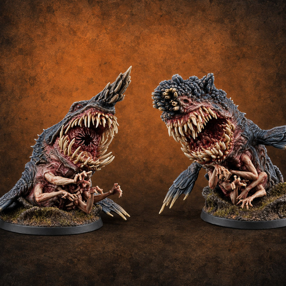 Teeth Behind Every Beak Maw Demons — painted concept preview (miniature supplied unpainted)