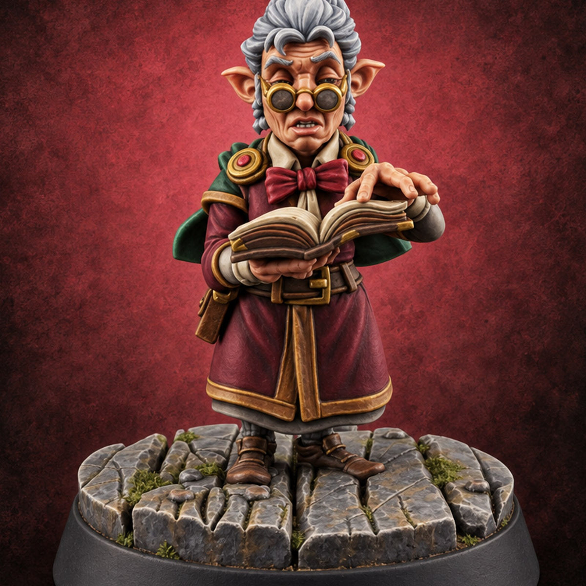 Hand Up, Homework Missing Human Student or Professor F — painted concept preview (miniature supplied unpainted)