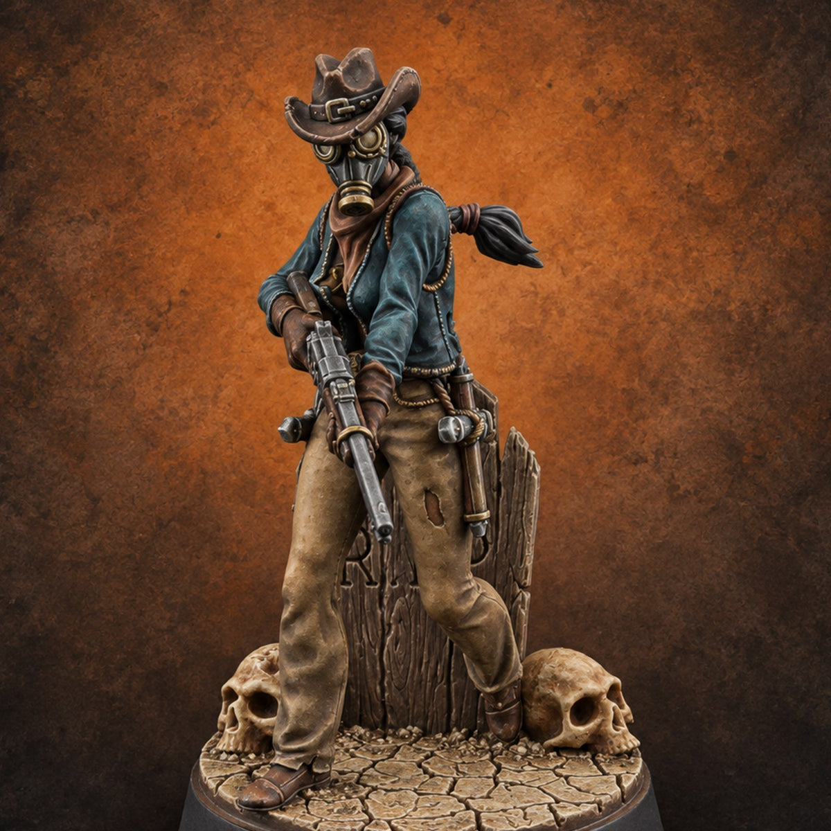Keeping the Peace Masked Deputy B Miniature for Dungeons and Dragons, Pathfinder or other TTRPGs