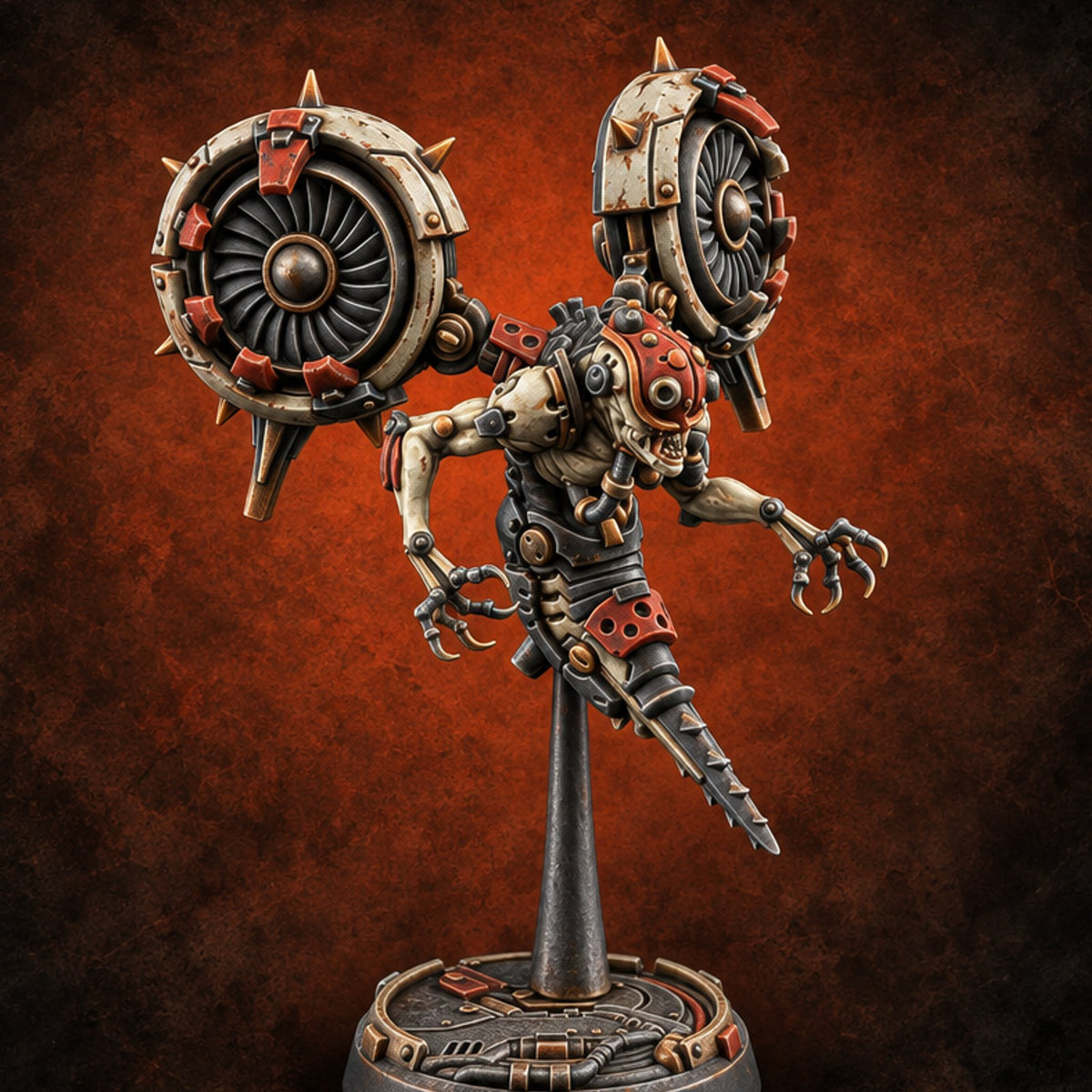 Twin Turbines, One Appetite Homunculus Turbine Drone E — painted concept preview (miniature supplied unpainted)