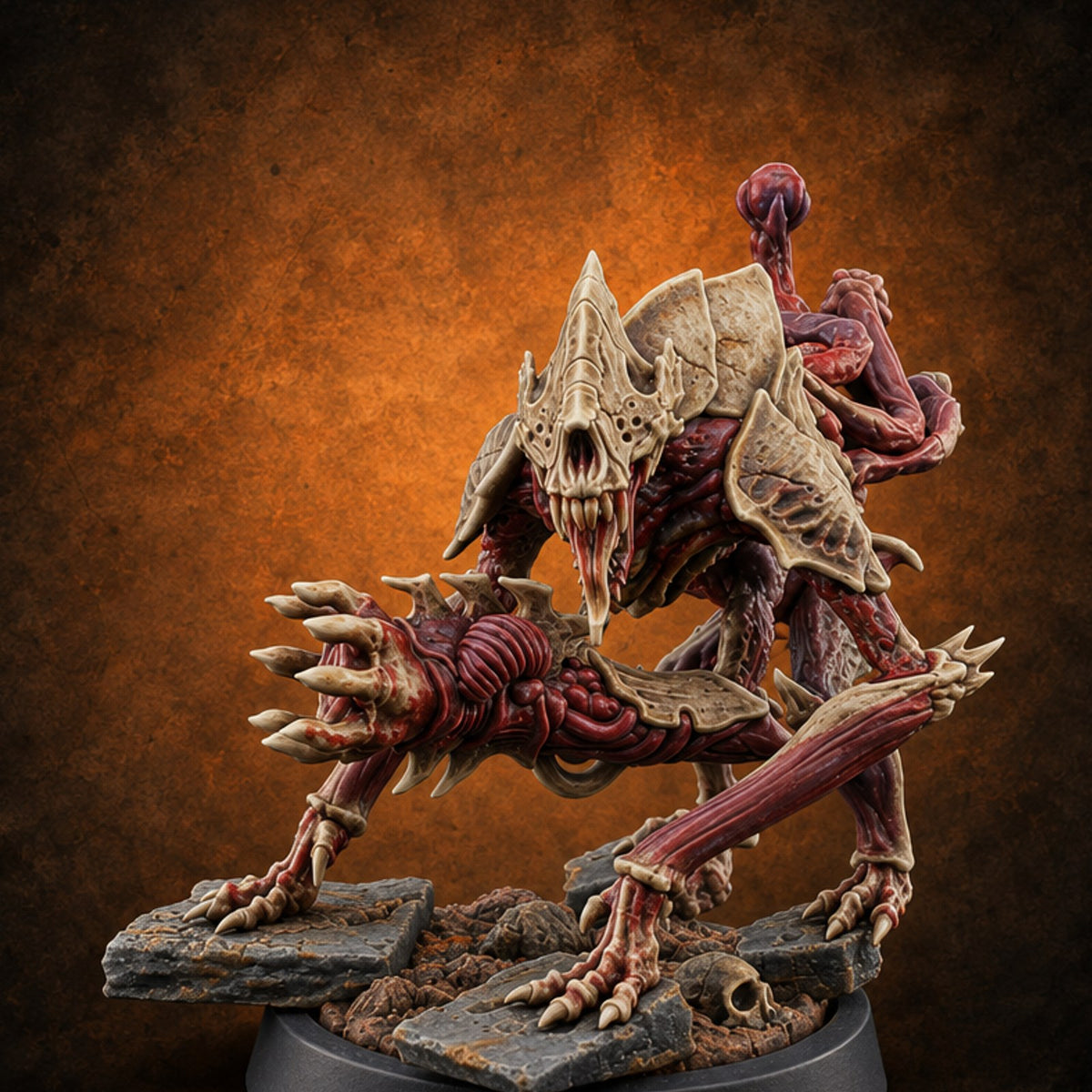 Bloodbank Sprint Team Chasme Demon J — painted concept preview (miniature supplied unpainted)