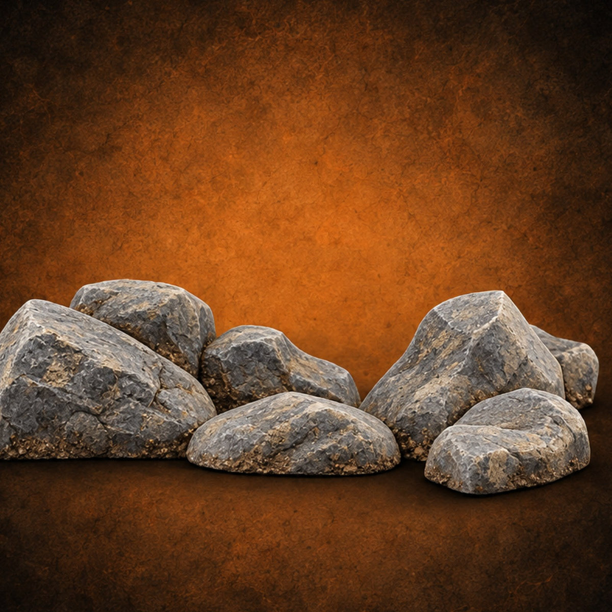 Slab Block Gossip Rock and Boulder Scatter Set — painted concept preview (terrain supplied unpainted)