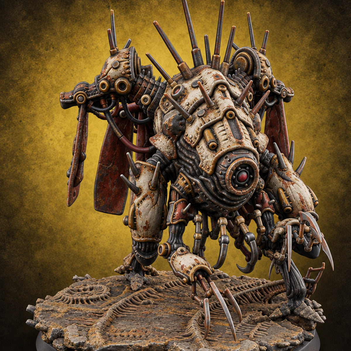 Nothing Wasted, Nobody Spared Retriever Heavy Construct A — painted concept preview (miniature supplied unpainted)