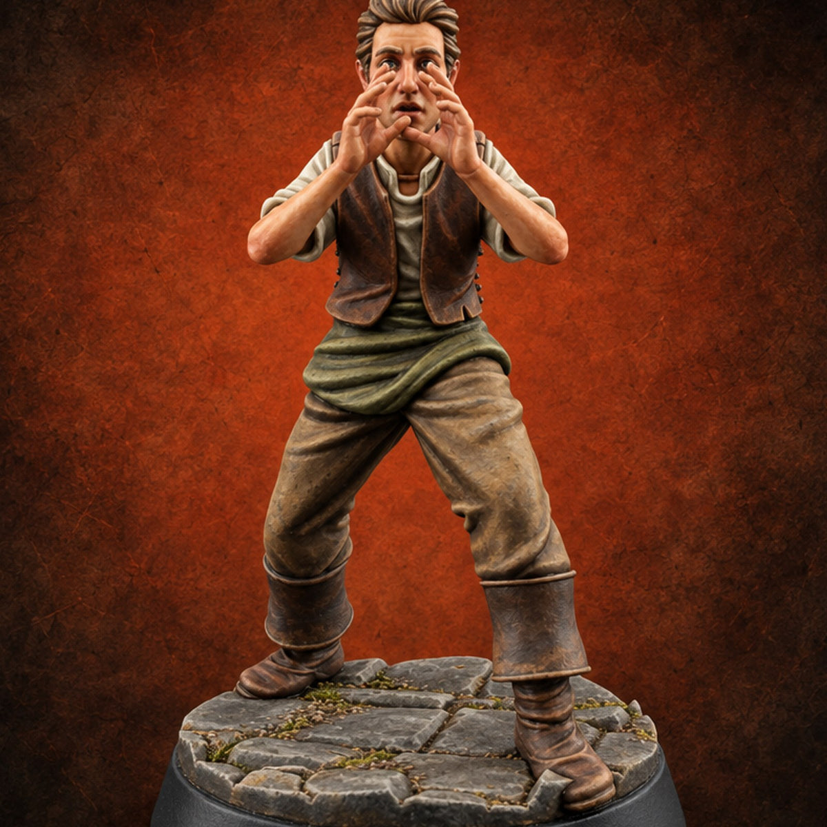 Market Day Crowd Human Townsperson J — painted concept preview (miniature supplied unpainted)