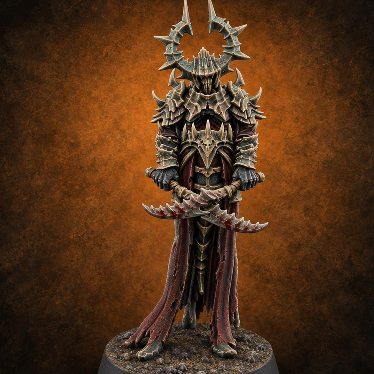 Cutting Remarks, Serrated Edition Wraith Blade Warrior A — painted concept preview (miniature supplied unpainted)