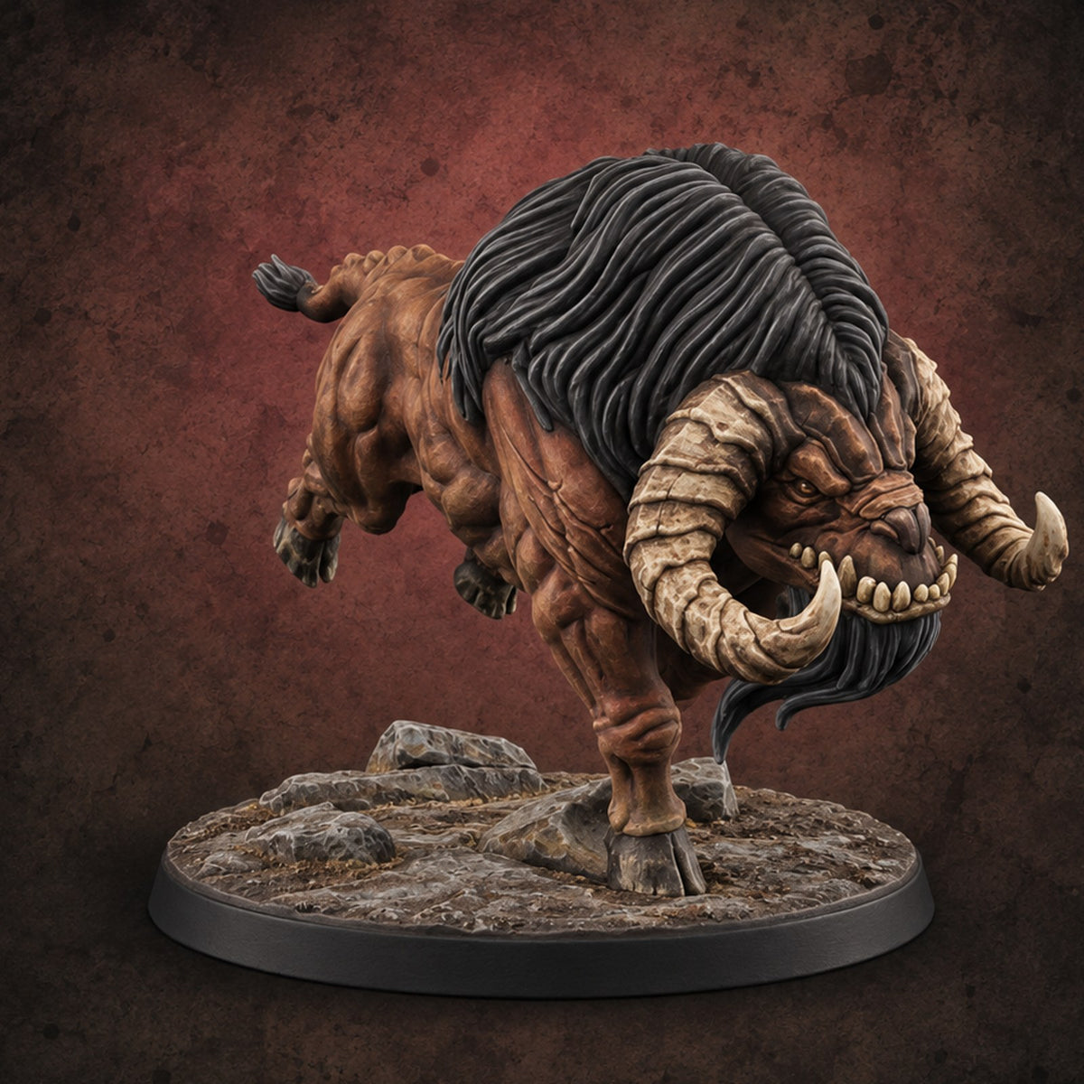 On the Rampage Gorthek Beast B — painted concept preview (miniature supplied unpainted)