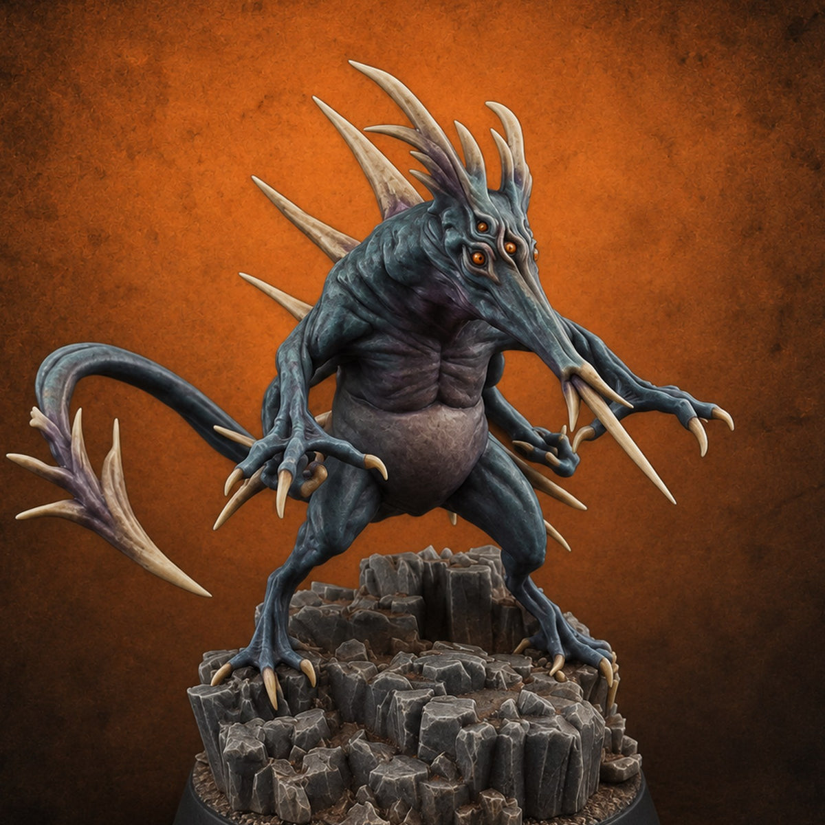 Bristling with Rage Hound of Tindalos C Miniature for Dungeons and Dragons, Pathfinder or other TTRPGs
