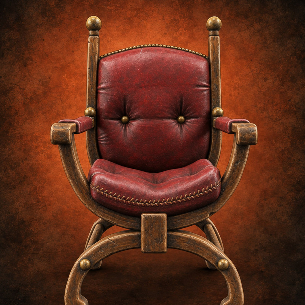 Scholar's Seat Awaits Ornate Cushioned Armchair — painted concept preview (terrain supplied unpainted)
