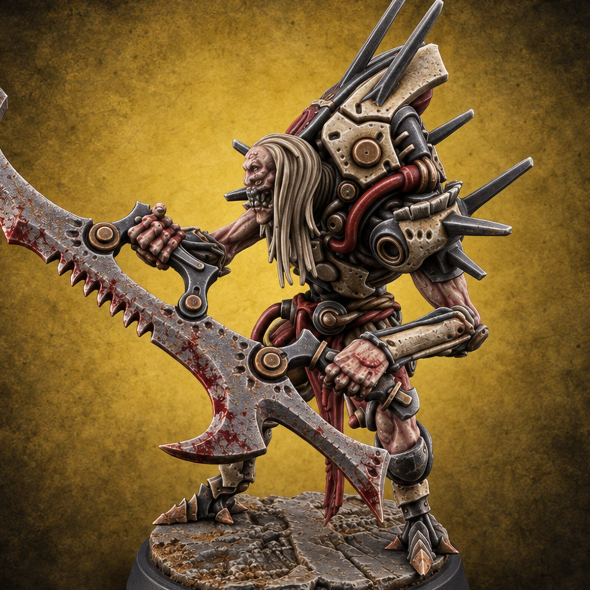 Quota Still Unfilled Human Biomechanical Snatcher I — painted concept preview (miniature supplied unpainted)