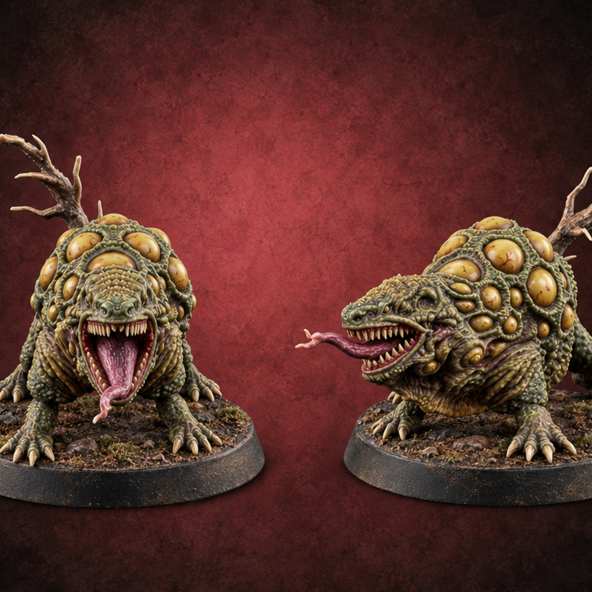 Born Under Bad Weather Basilisk Monsters — painted concept preview (miniature supplied unpainted)