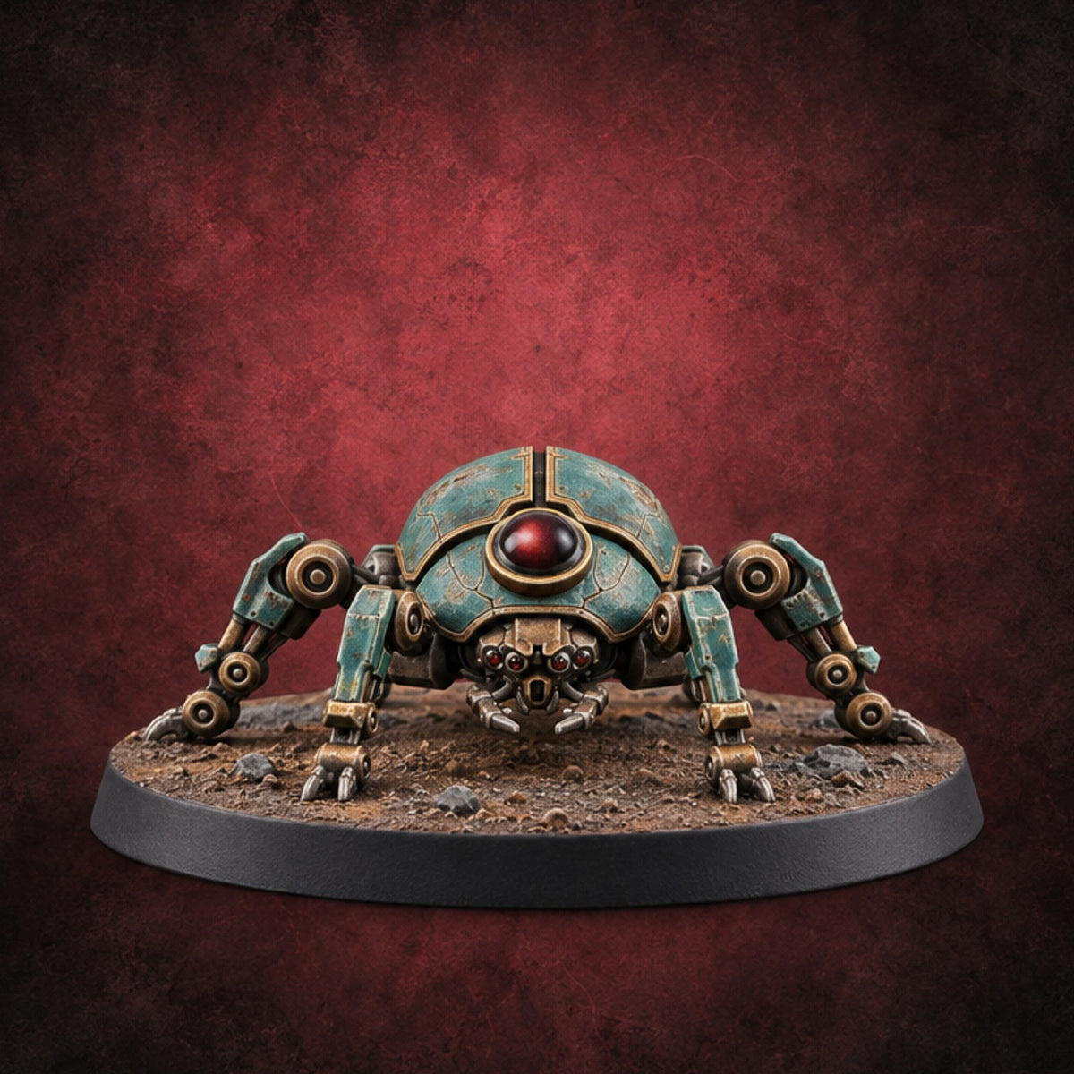 Its Lens Never Blinks Retriever Beetle-Shelled Construct — painted concept preview (miniature supplied unpainted)