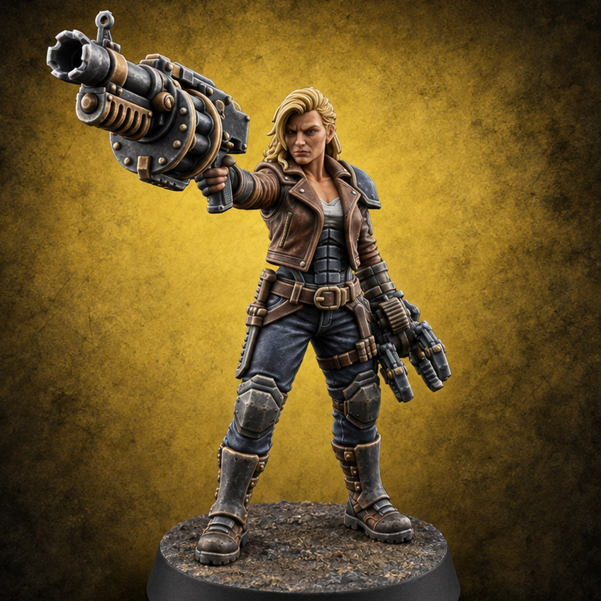 Lightning Rods Human Storm Master Warrior D — painted concept preview (miniature supplied unpainted)