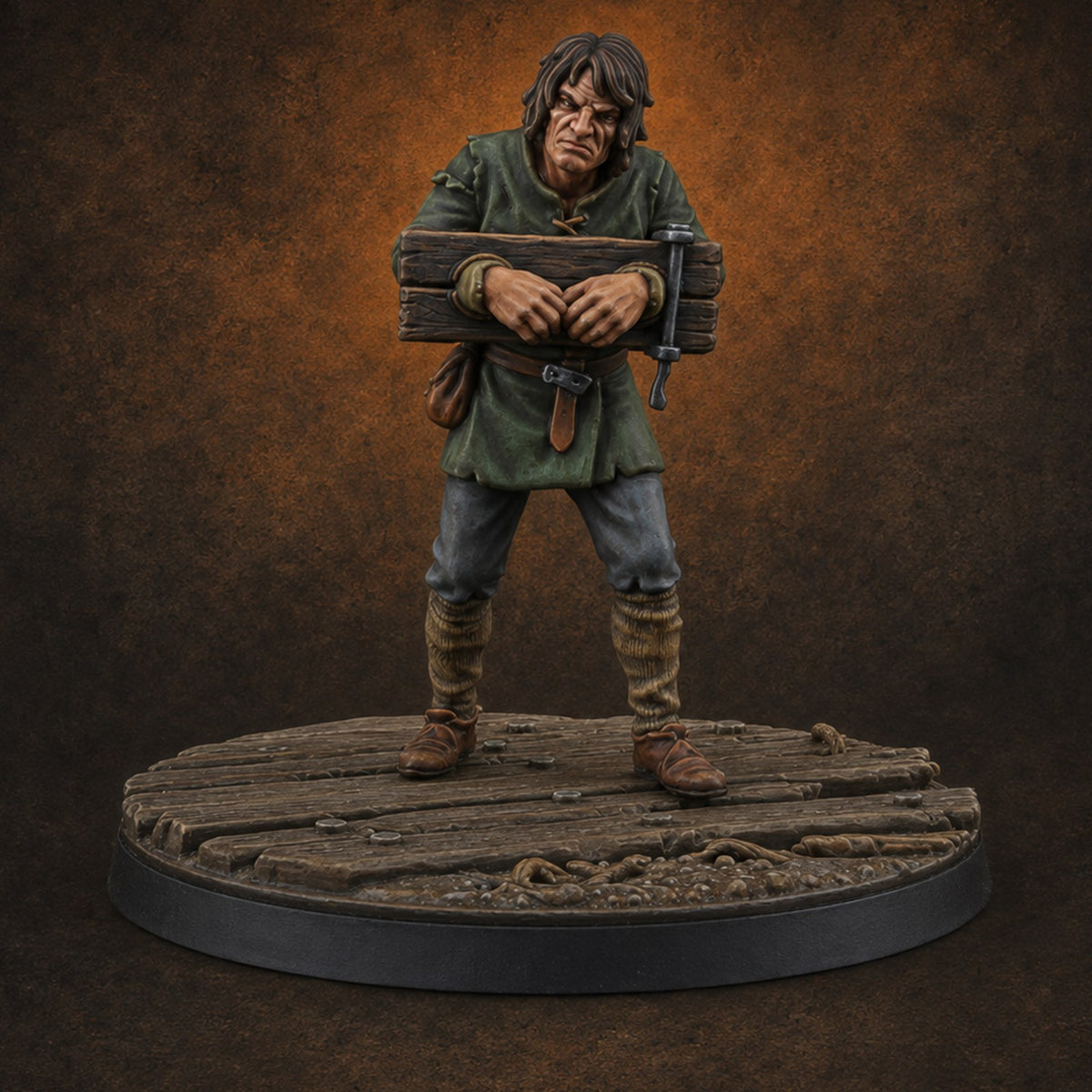 Eyes on the Trail Human Scout E Miniature for Dungeons and Dragons, Pathfinder or other TTRPGs