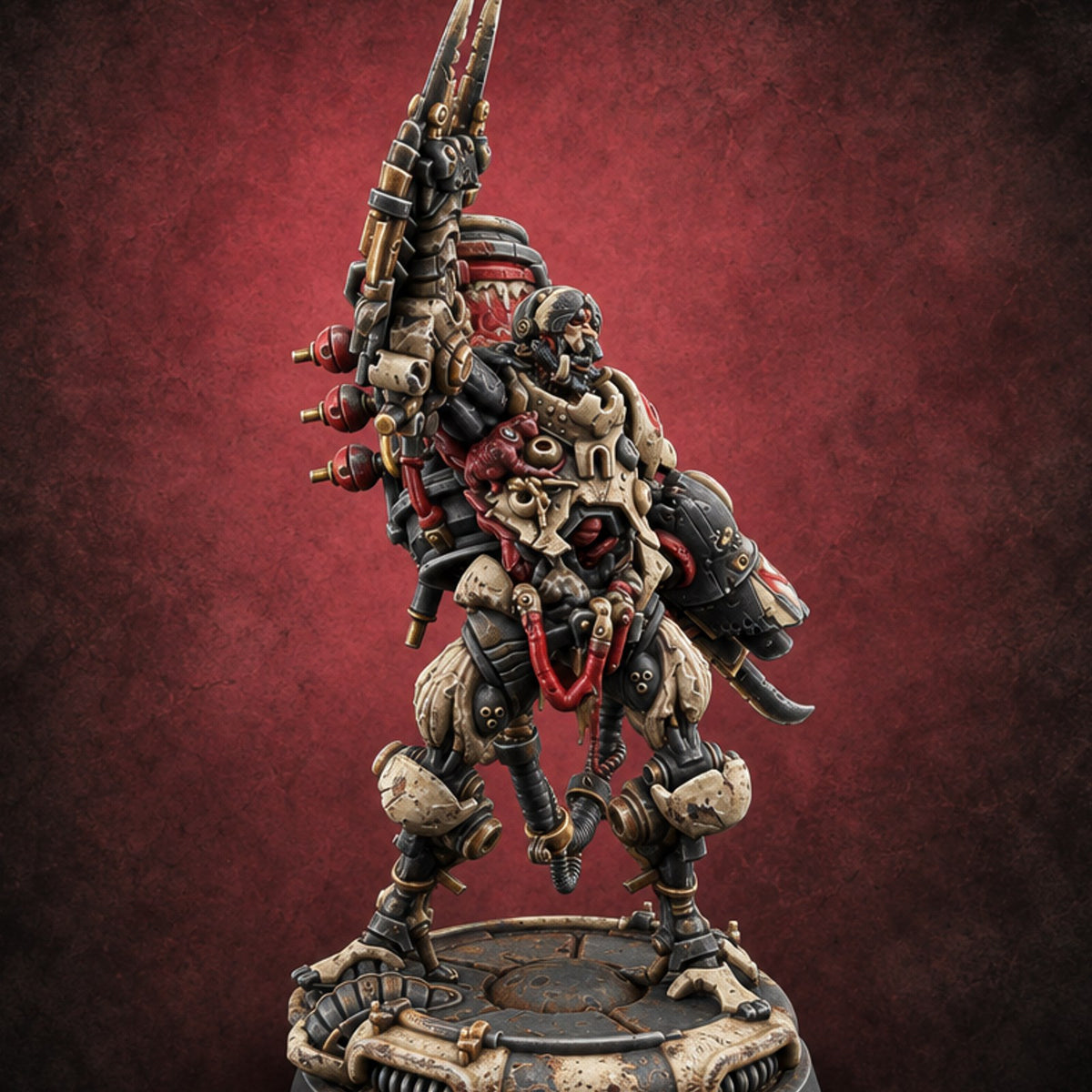 Fill Line Exceeded Human Biomechanical Canister Carrier A — painted concept preview (miniature supplied unpainted)