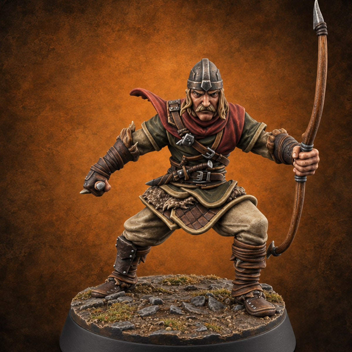 Muster Roll Misfits Human Soldier D — painted concept preview (miniature supplied unpainted)