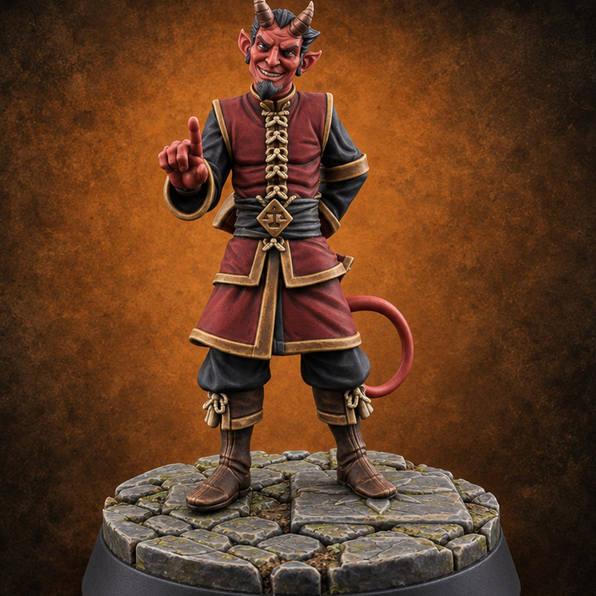 Overruled Before Opening Remarks Human Magistrate B — painted concept preview (miniature supplied unpainted)