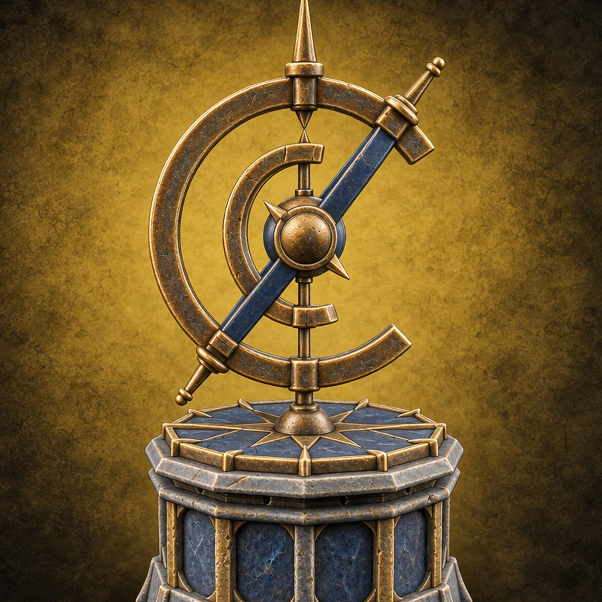 Stargazers' Study Hall Ornate Astronomer Furniture A — painted concept preview (terrain supplied unpainted)