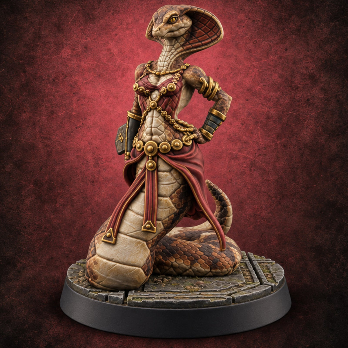 Everyone Wanted This Lot Auction Bidder D — painted concept preview (miniature supplied unpainted)