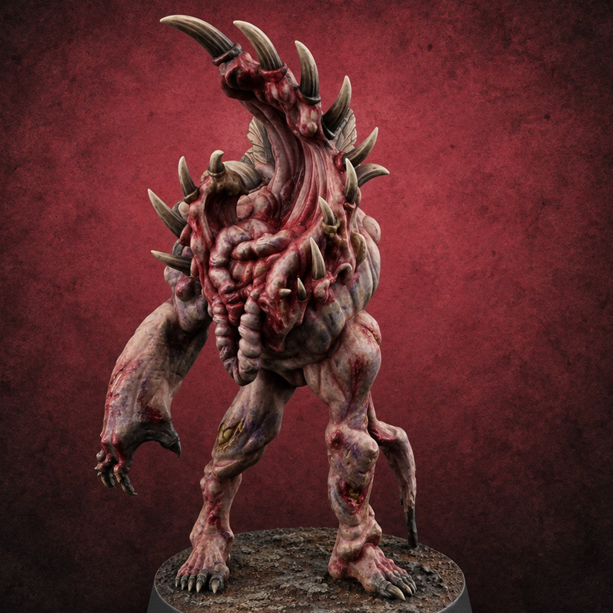 The Flesh Forgot Its Shape Chaos Spawn Thrall D — painted concept preview (miniature supplied unpainted)