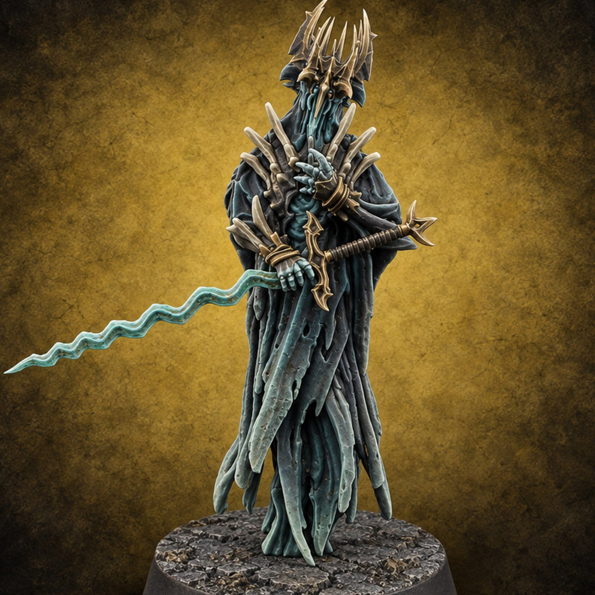 Crown Heavy, Conscience Light Wraith Sword Lord C — painted concept preview (miniature supplied unpainted)