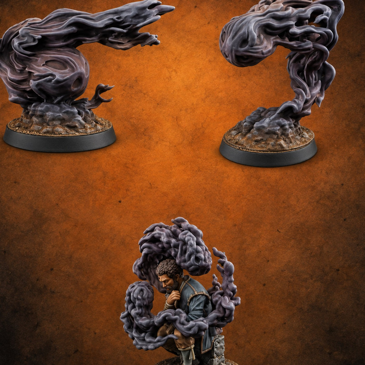 Second Thoughts Swirling Shadows — painted concept preview (miniature supplied unpainted)