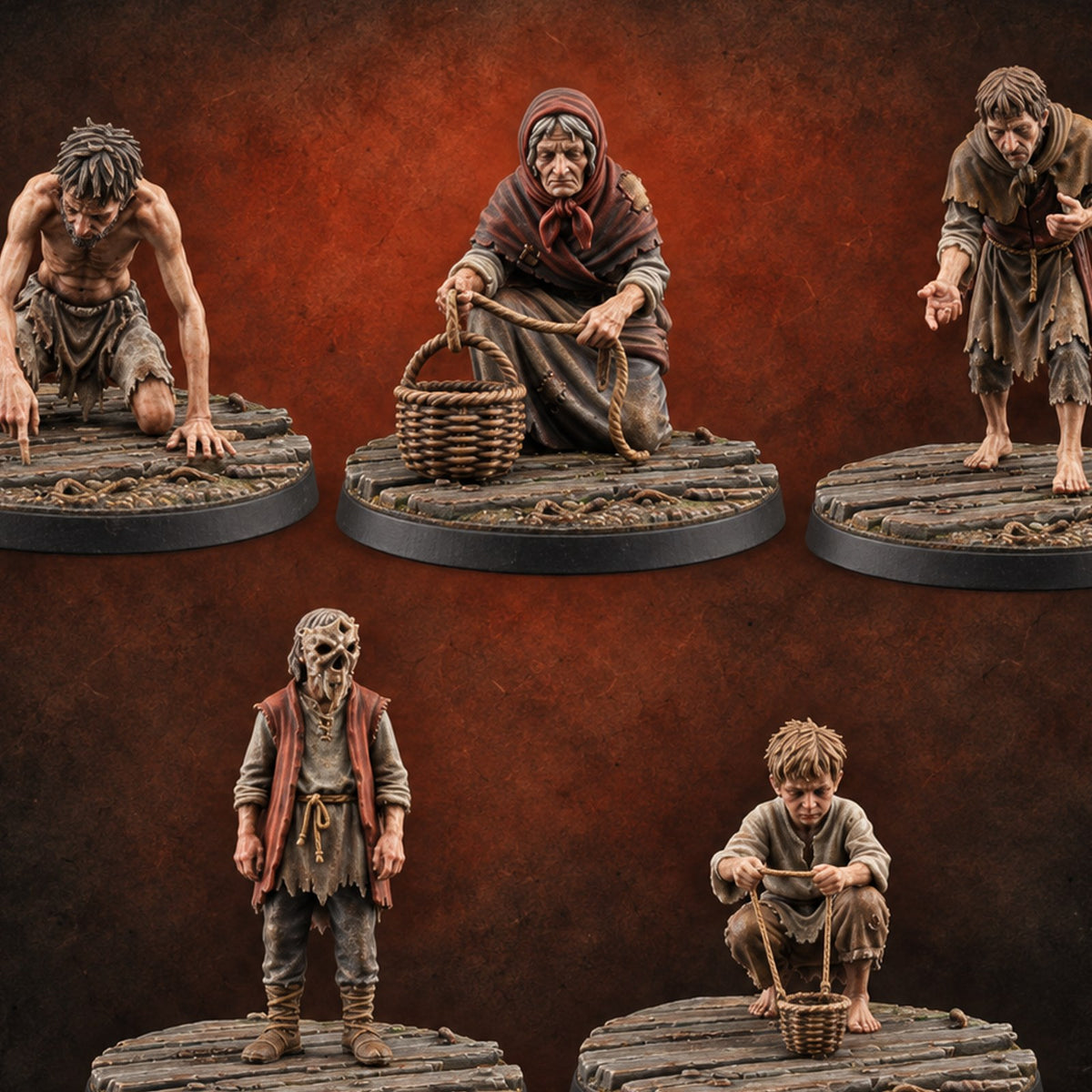 Heeding the Water Human Cultists Miniature for Dungeons and Dragons, Pathfinder or other TTRPGs