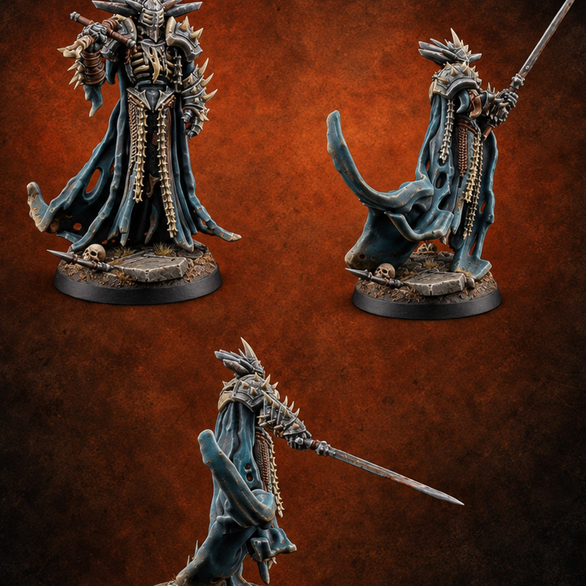 Bows to No Throne Death Knight Warriors — painted concept preview (miniature supplied unpainted)