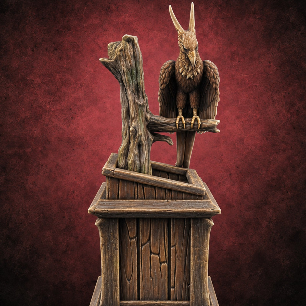 Rug Burn Risk Wooden Hunting Lodge Trophy Display D — painted concept preview (terrain supplied unpainted)