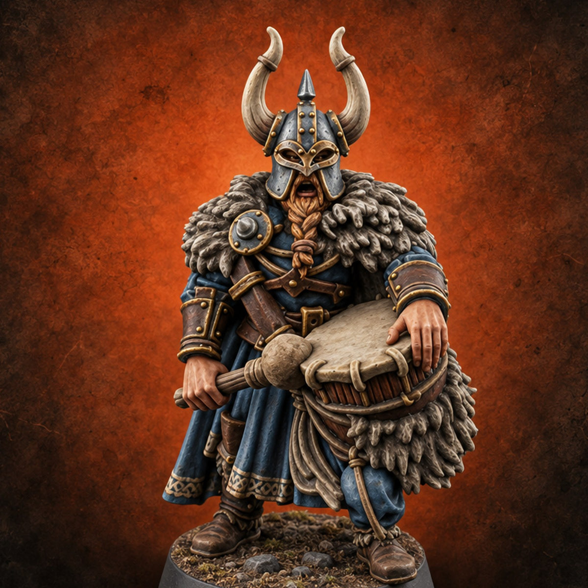 Shoulder to Shoulder, Halberds High Human Huscarl Halberdier J — painted concept preview (miniature supplied unpainted)