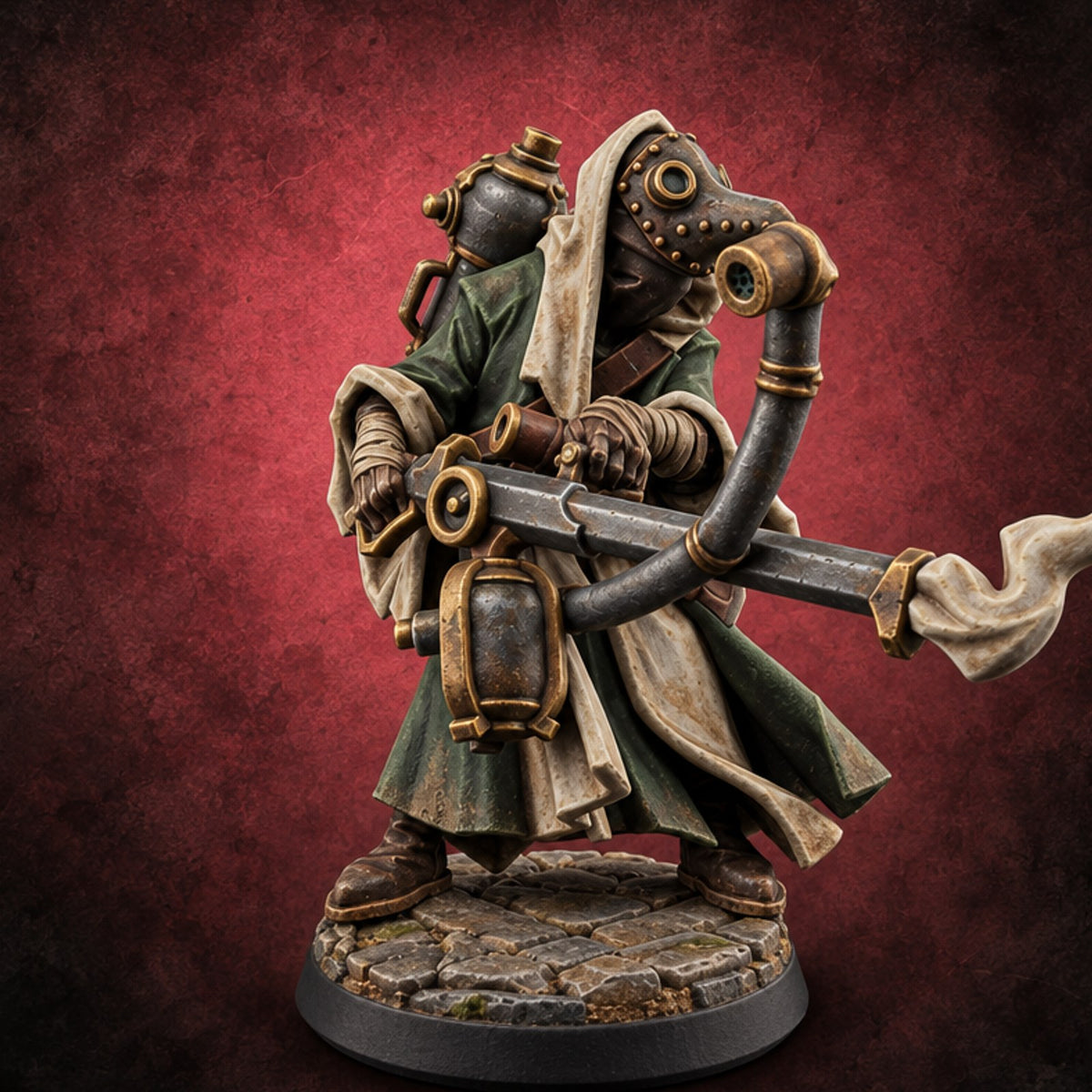 Fumigation Fees Extra Human Plague Doctor B — painted concept preview (miniature supplied unpainted)