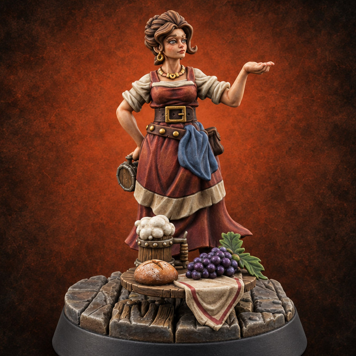 Nobody Leaves Sober Inn Patron C — painted concept preview (miniature supplied unpainted)
