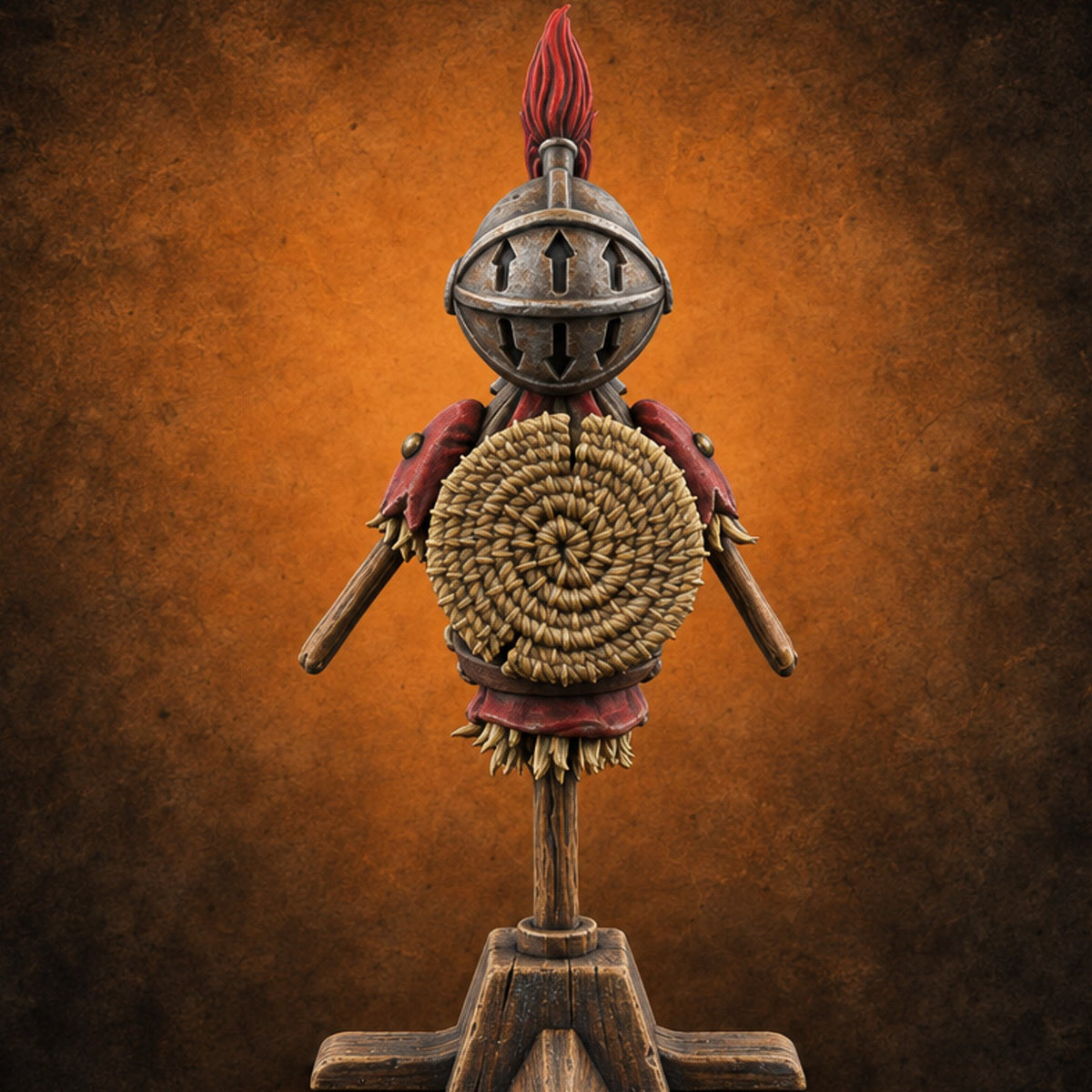 Tilt Yard Trimmings Wooden Jousting Tournament Terrain D — painted concept preview (terrain supplied unpainted)