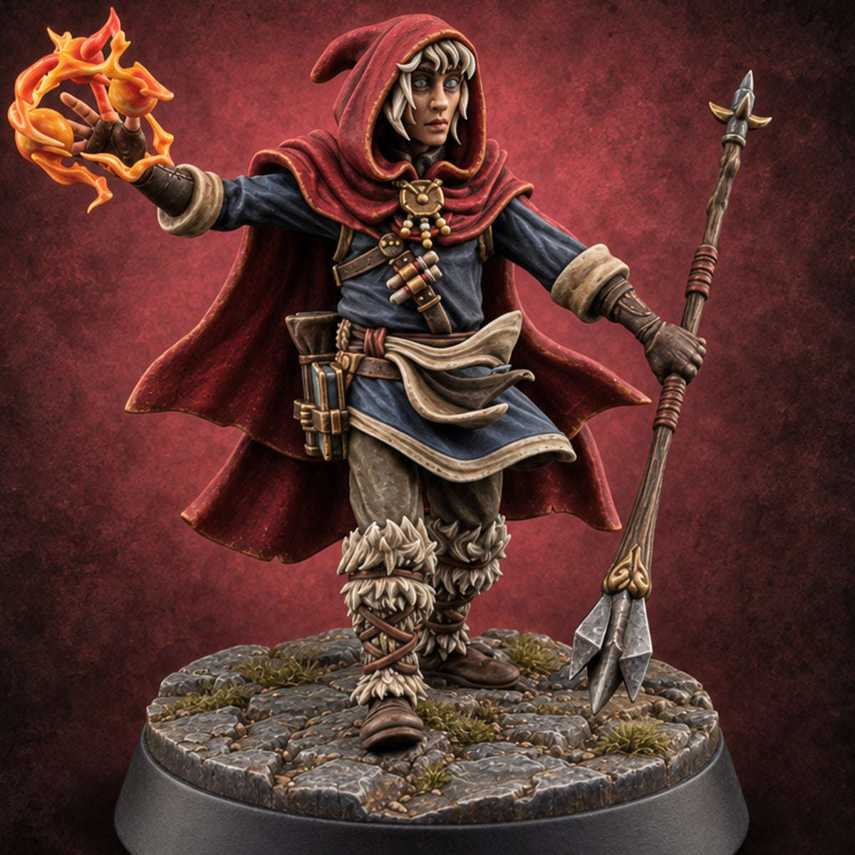 Live Ammunition Apprentice Mage D — painted concept preview (miniature supplied unpainted)