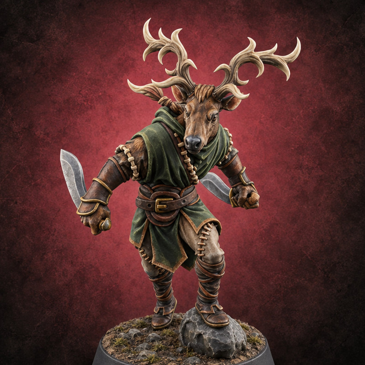 The Menagerie Holds Court Shifter Animal Lord C — painted concept preview (miniature supplied unpainted)