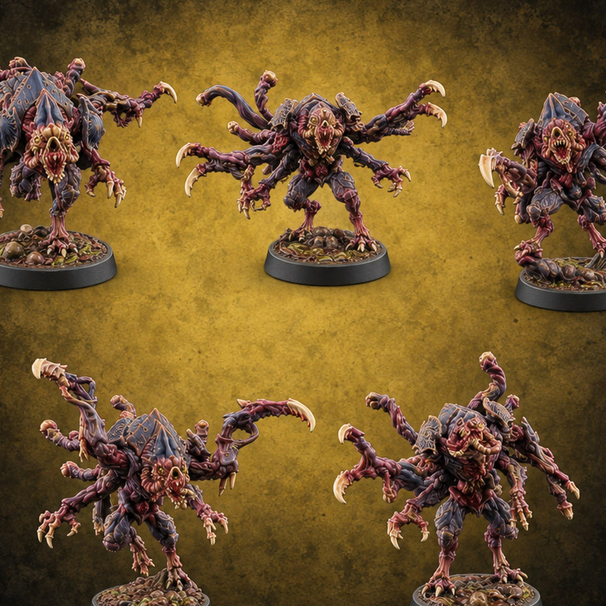 Shocking Table Manners Chasme Demons — painted concept preview (miniature supplied unpainted)