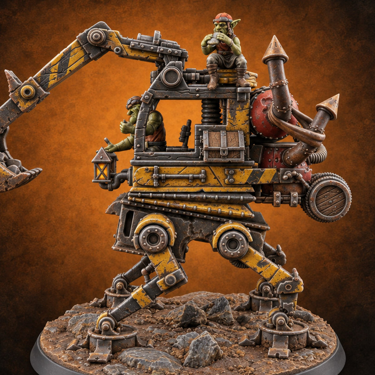 Permits Pending, Work Begins Construction Crew Worker D — painted concept preview (miniature supplied unpainted)