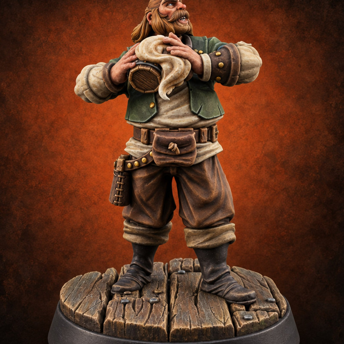 Nobody Leaves Sober Inn Patron B — painted concept preview (miniature supplied unpainted)