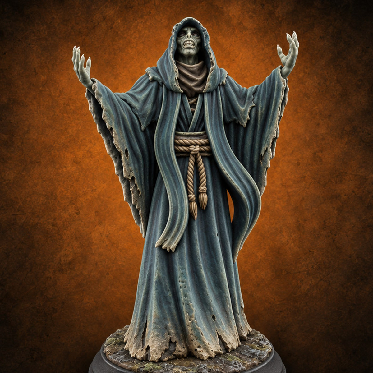 Tide's Out, Hands Up Wraith B — painted concept preview (miniature supplied unpainted)