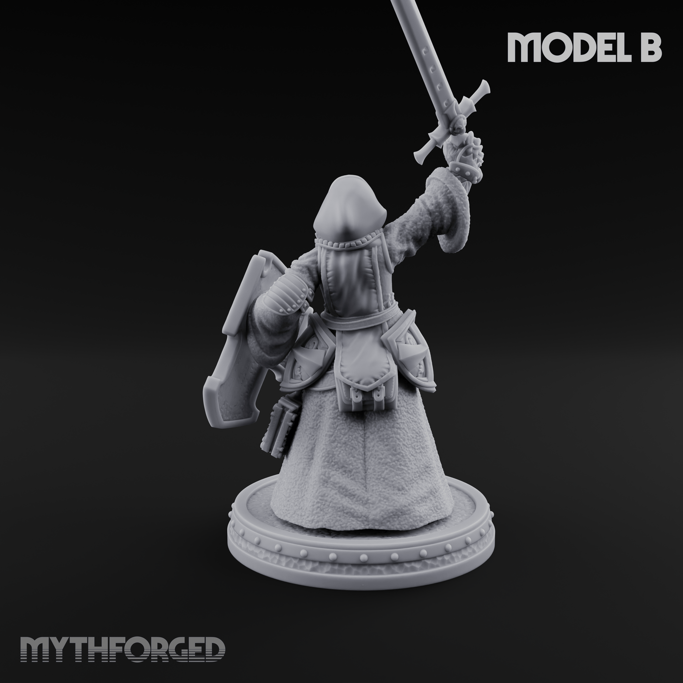 The Unseeing Holy Paladin Order B Miniature for Dungeons and Dragons, Pathfinder or other TTRPGs