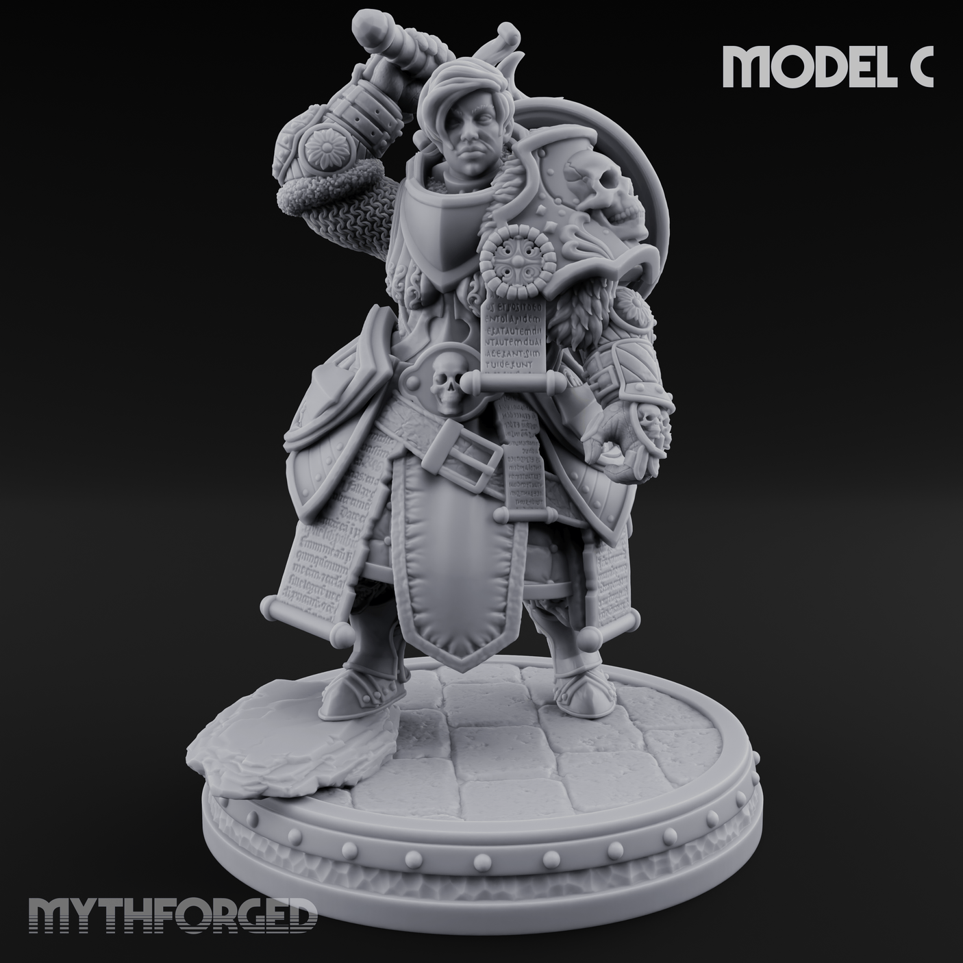 The Unseeing Holy Paladin Order Miniature for Dungeons and Dragons, Pathfinder or other TTRPGs