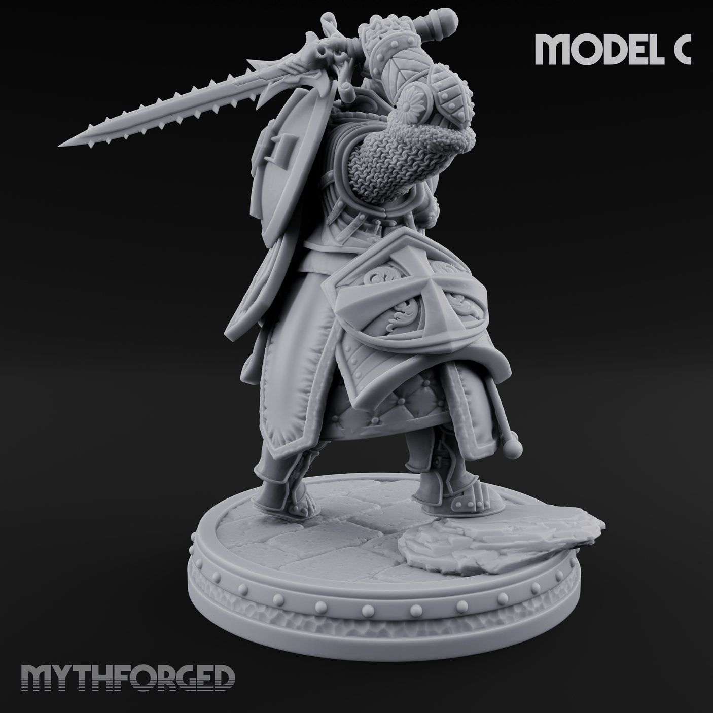 The Unseeing Holy Paladin Order C Miniature for Dungeons and Dragons, Pathfinder or other TTRPGs